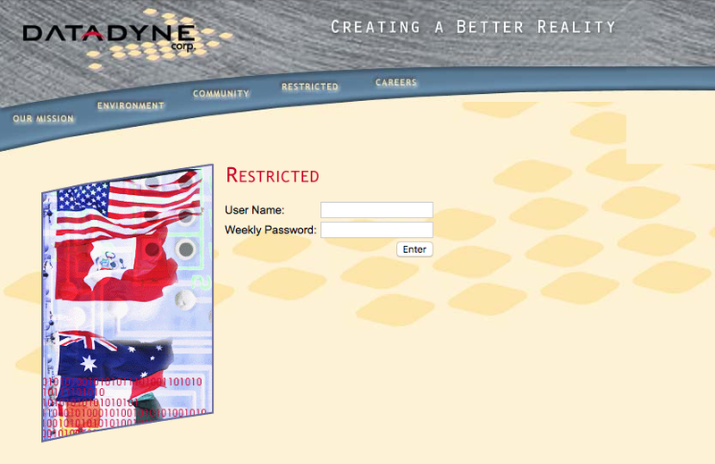 The world never saw what was behind this login page.